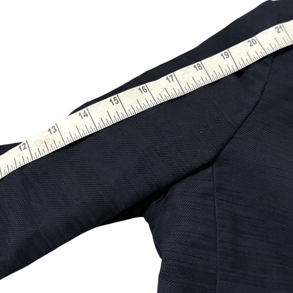 Brooks Brothers Petite Blazer Navy Blue Textured One Button Career Women 14P - Picture 6 of 8